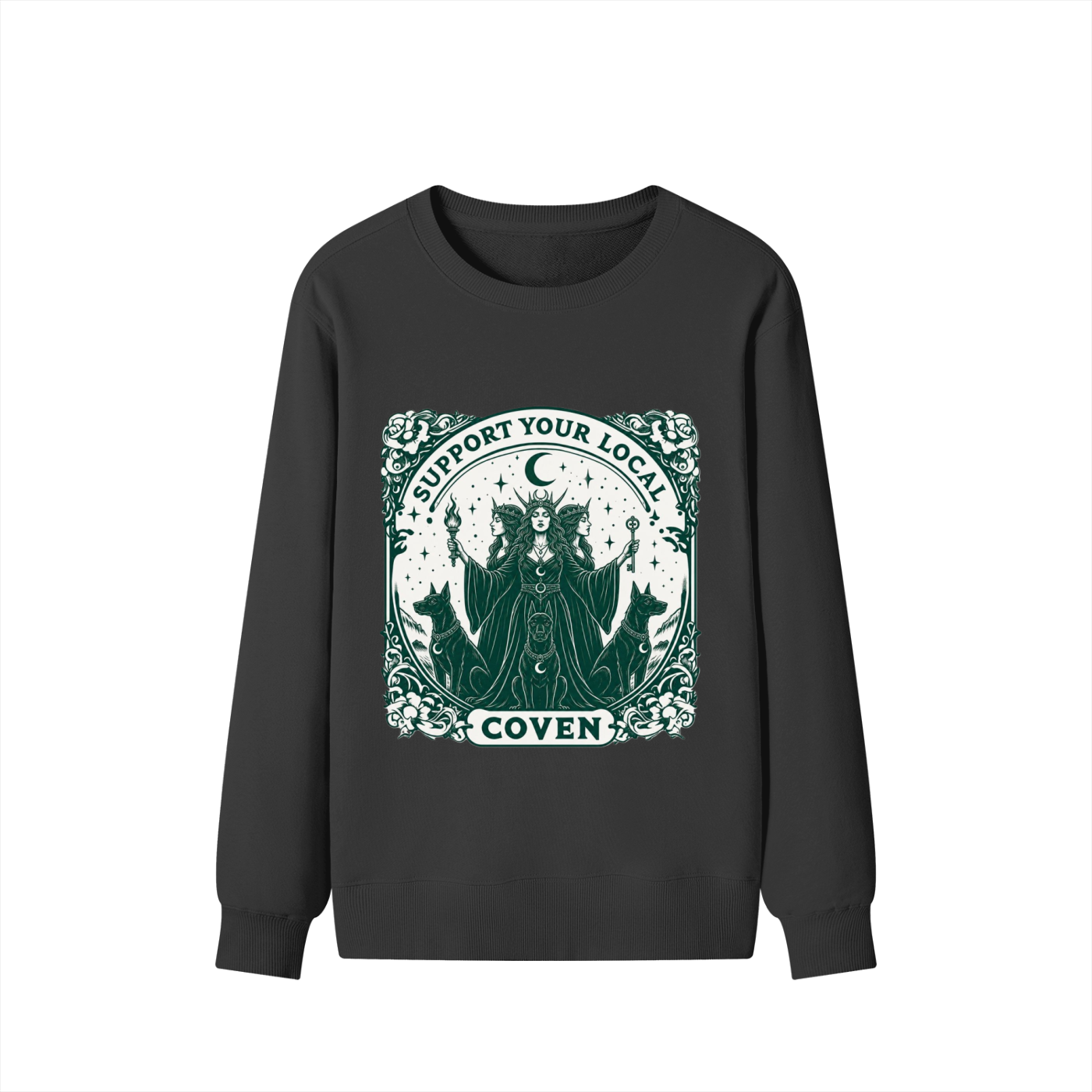 Support your local coven Cotton Sweatshirt